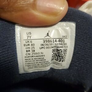 Jordan White and Blue Classic Sneakers